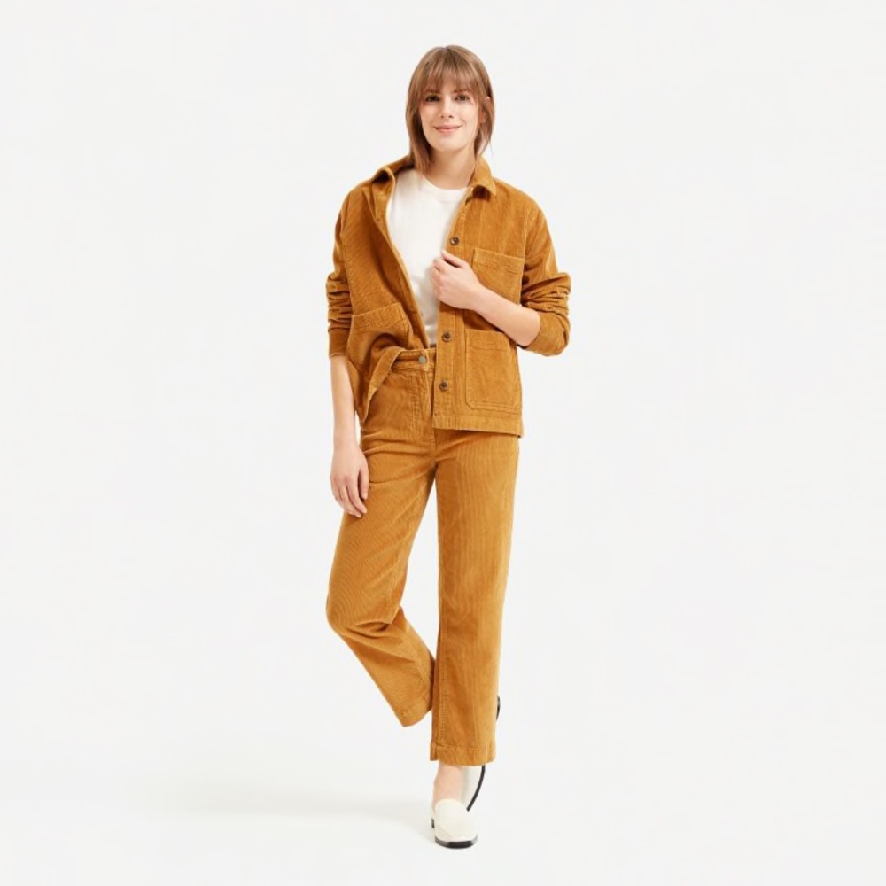 Everlane Corduroy Straight Leg Crop Pants
